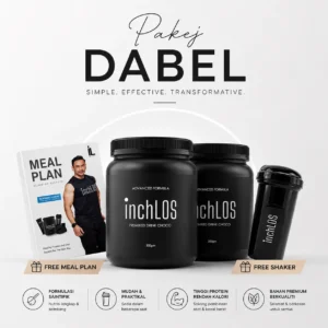 Inchlos Pakej Dabel - 2 Jar (600 Gram)